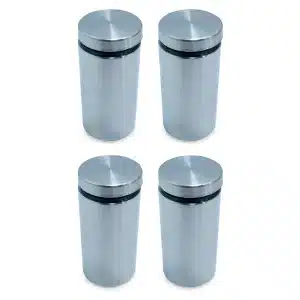 Prolongador Aço Inox Escovado Vidro Madeira (48 PÇs) Ø25*50mm