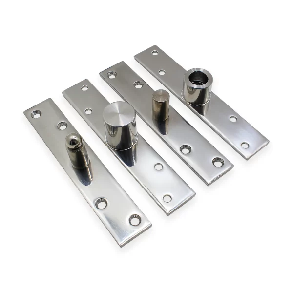 Dobradiça Porta Pivotante 150kg Pivô Inox Com Esfera - Imagem 4