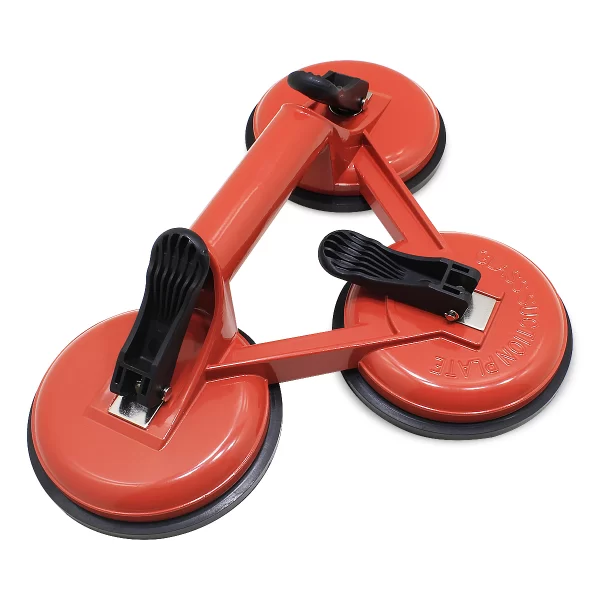 Ventosa Tripla Em Aluminio Para Vidro 130kg - Imagem 2
