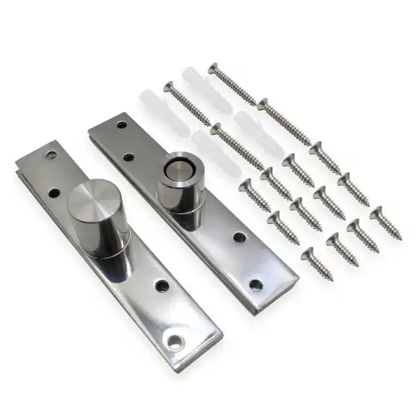 Dobradiça Porta Pivotante 150kg Pivô Inox Com Esfera - Imagem 3