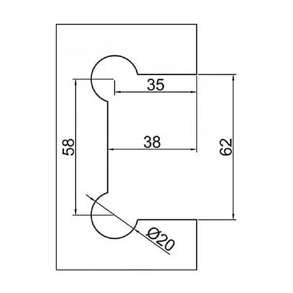 Dobradiça Central Aço Inox Para Nv48 União 1012 V/V Polido - Imagem 7