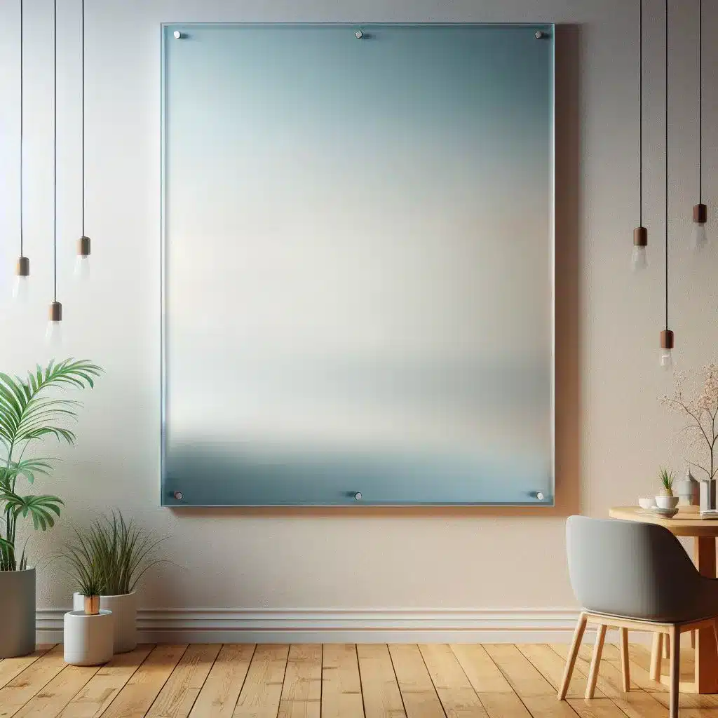 painel de vidro